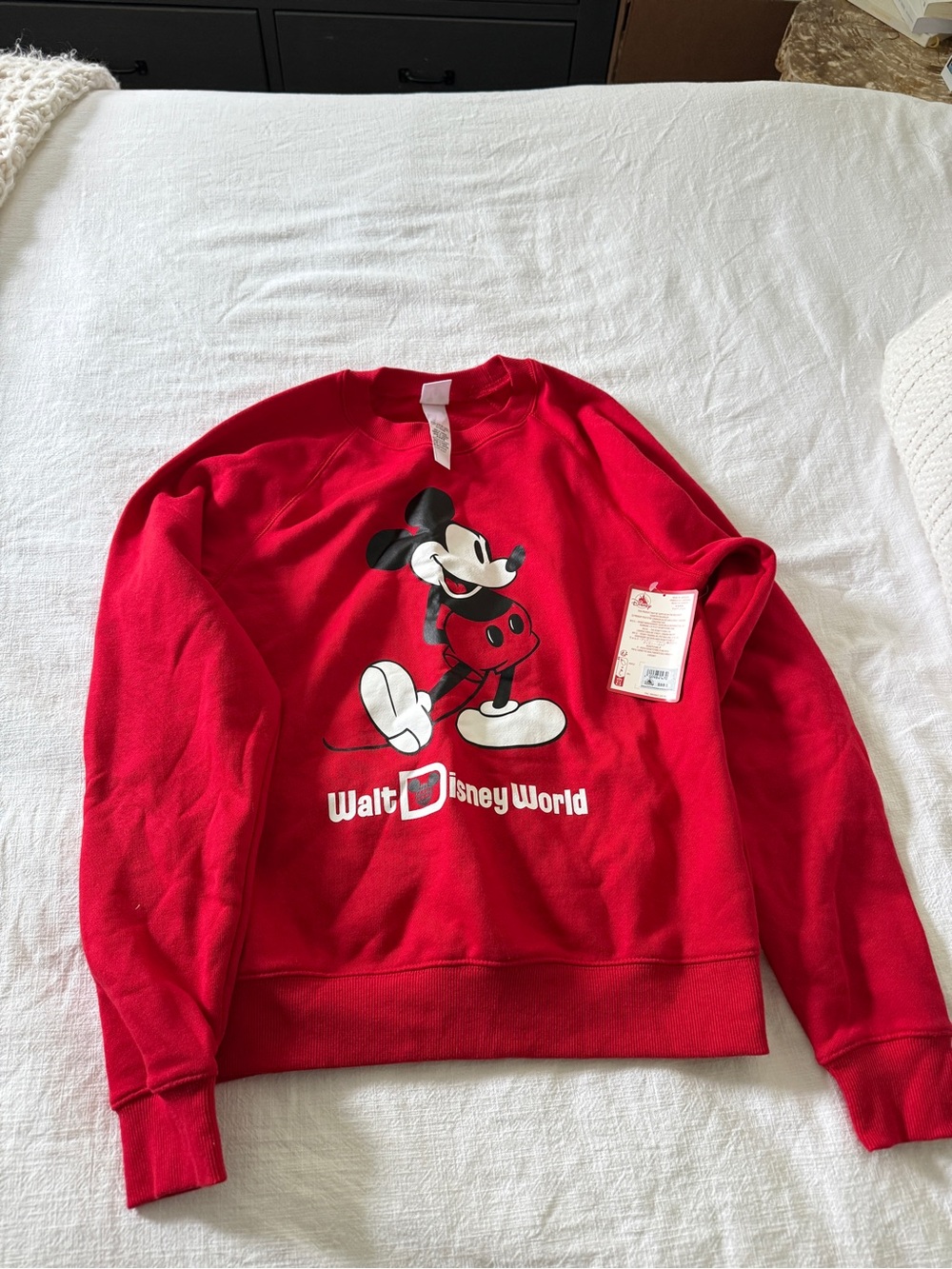 NWT Walt Disney World Red Mickey Sweatshirt